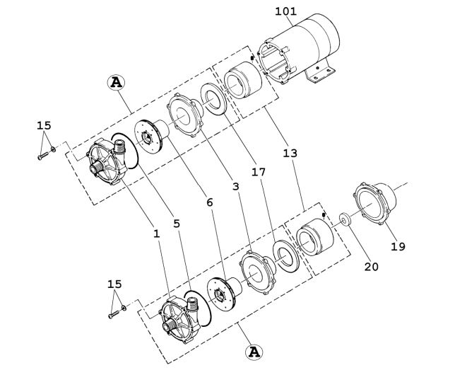 Pièces détachées Iwaki MD-100F