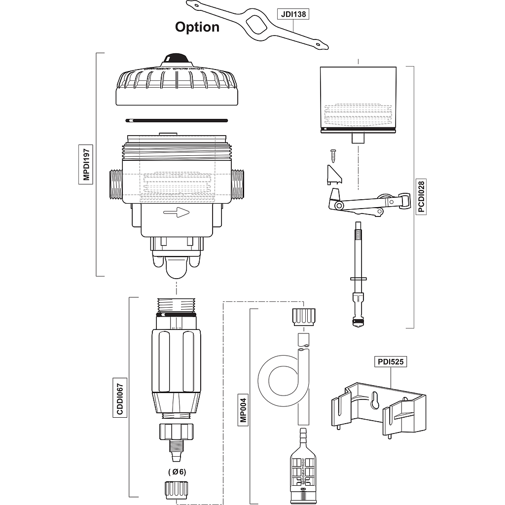 Dosatron D07RE125 pièces de rechange